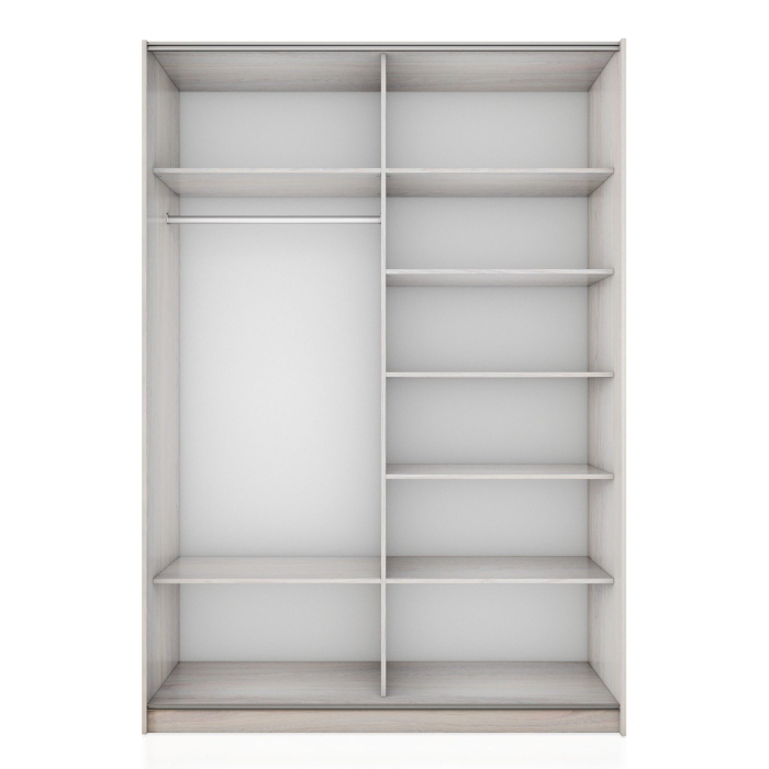 Шкафы-купе 2-х дверные, Шкаф-купе Прайм 2-х дверный Зеркала/Доводчики 160х57х230