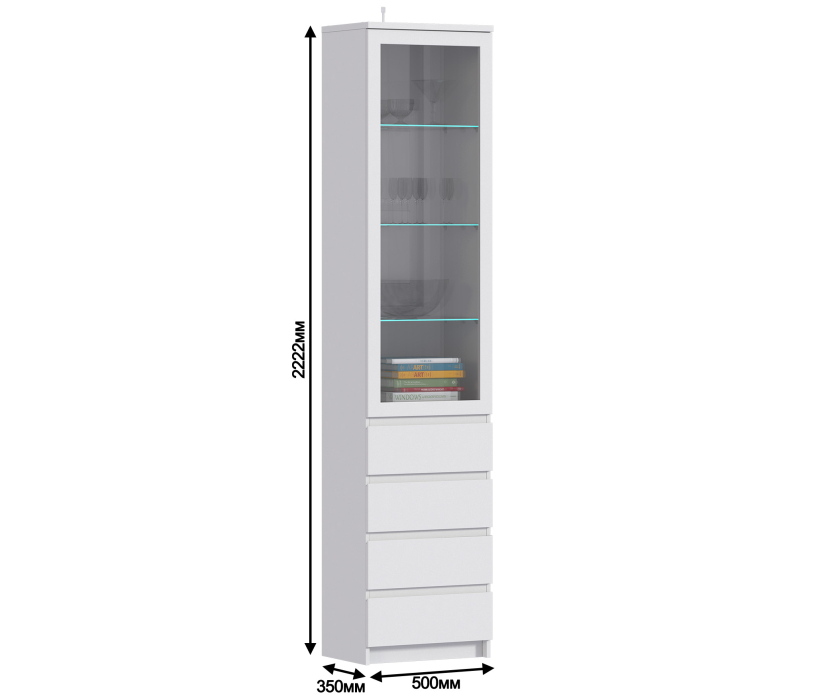 Шкафы-Витрины, Шкаф-витрина Веста СБ-2248