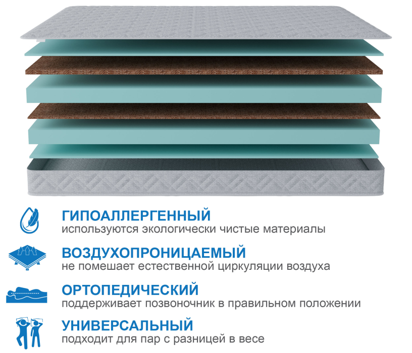 800 x 2000, Матрас Классик-Кармен 800х2000