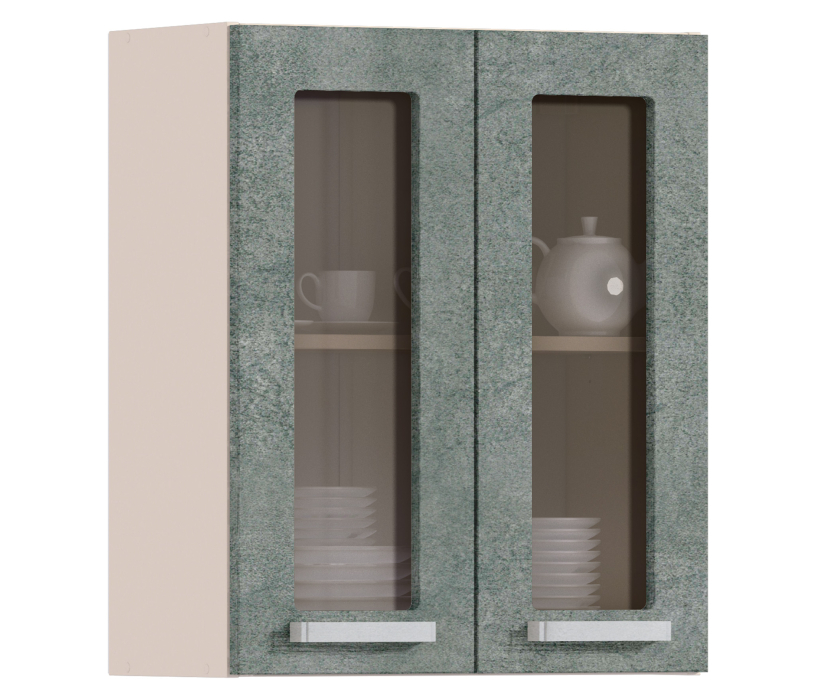 Регина, Регина шкаф навесной со стеклом 2 дв 60х72 см