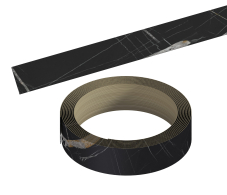 Аксессуары для кухни, Кромка пласт 2435*44 с/к Черный Тунис 3074