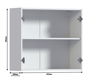 Андора шкаф 80 навесной с фасадом