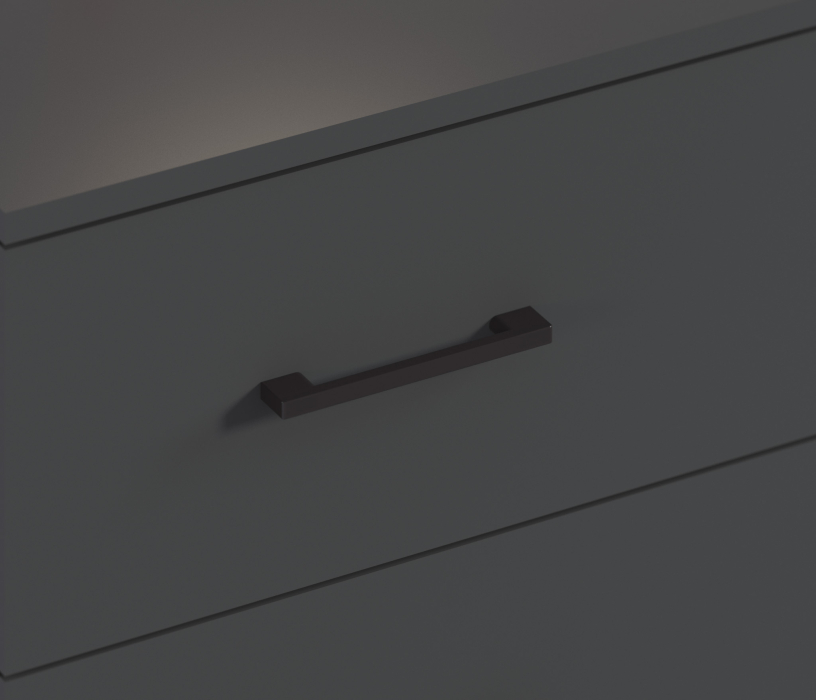 Прикроватные тумбы, Тренд СБ-3459 Тумба Диамант серый/ЛДСП Лофт Диамант серый