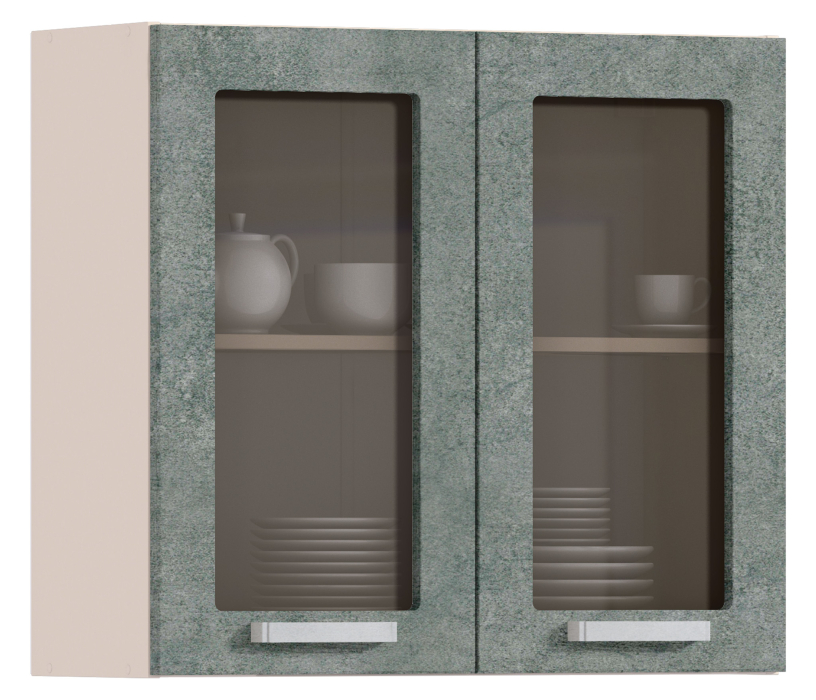 Регина, Регина шкаф навесной со стеклом 2 дв 80х72 см