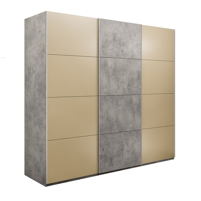 Шкафы-купе 3-х дверные, Шкаф-купе Эста 3-х дверный ДСП/Стекла фисташка/Доводчик 300х66х240