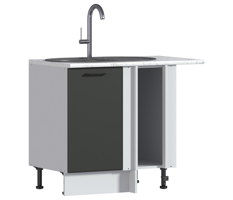 , Бруклин шкаф 100 напольный угловой