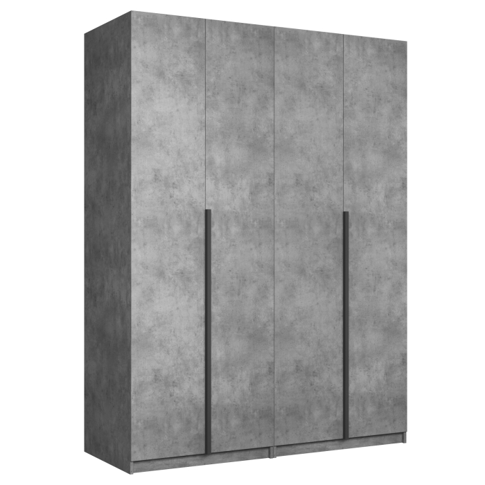 Шкафы распашные, Шкаф складной Е1 Локер ("Гармошка") 162х52.5х220 см,с двумя комплектами полок и двумя модулями