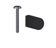 Твин, Ручка-кнопка FB 071.000 Черный матовый Винт М4*20-1 шт. ПЗСУ Валмакс