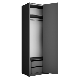 Шкаф складной Е1 Локер ("Гармошка" с системой Push to Move/Правый)101х52,5х220 см, с модулем