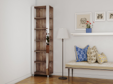 Открытые, Стеллаж модульный Универсальный 35х44х220 Зеркало