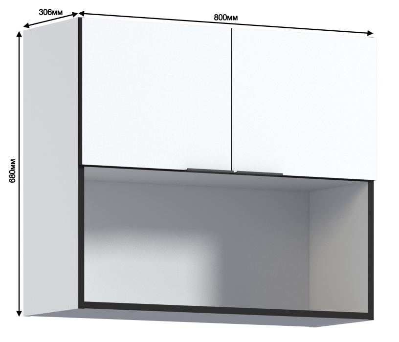 Метод, Метод шкаф 2 дв 80х68 см