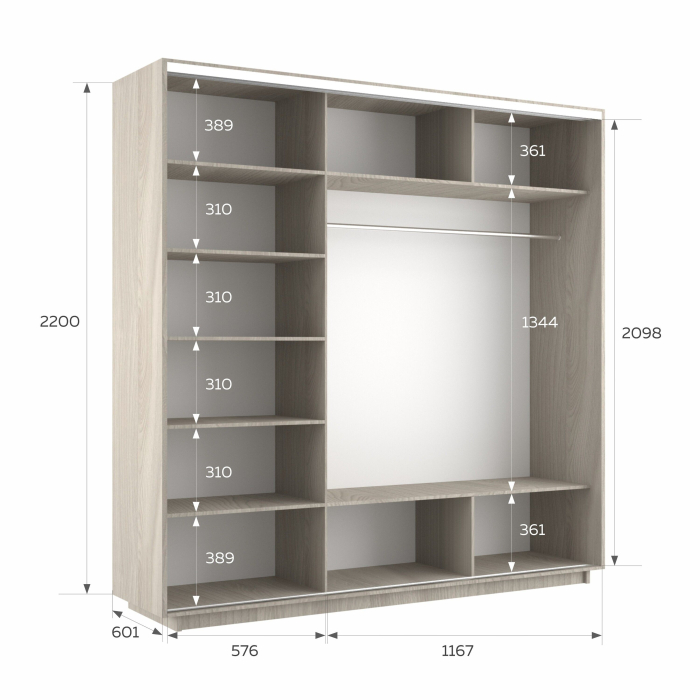 Шкафы-купе 3-х дверные, Шкаф-купе Экспресс 3-х дверный Фотопечать Ленты Стекла 180х60х220