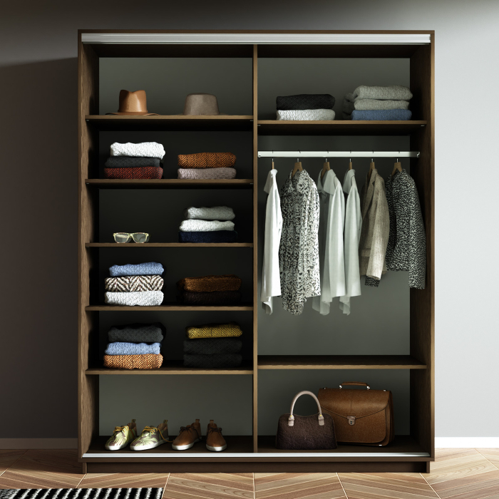 Шкафы-купе 2-х дверные, Шкаф-купе Экспресс 2-х дверный Фотопечать Шелк Стекла 140х60х240