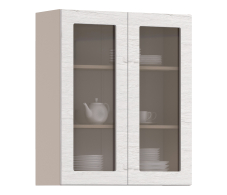 Регина, Регина шкаф навесной со стеклом 2 дв 80х93 см