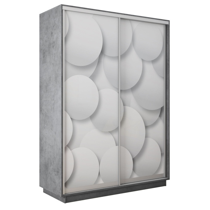 Шкафы-купе 2-х дверные, Шкаф-купе Экспресс 2-х дверный Фотопечать Шары Стекла 120х60х240