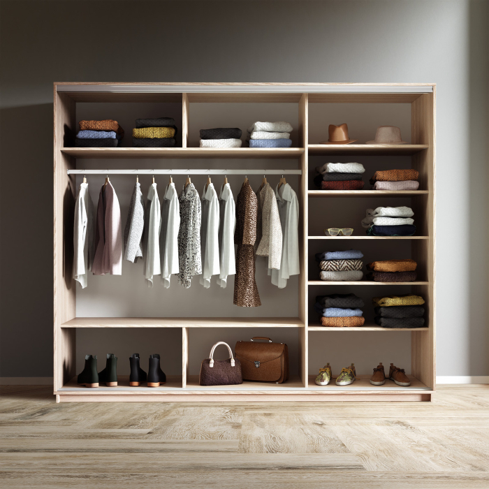 Шкафы-купе 3-х дверные, Шкаф-купе Экспресс 3-х дверный Фотопечать Калейдоскоп Стекла 240х60х240