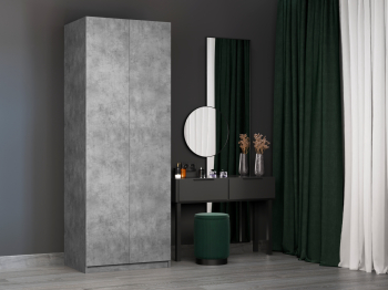 Шкаф складной Е1 Локер ("Гармошка" с системой Push to Move/Правый)81х52.5х220 см