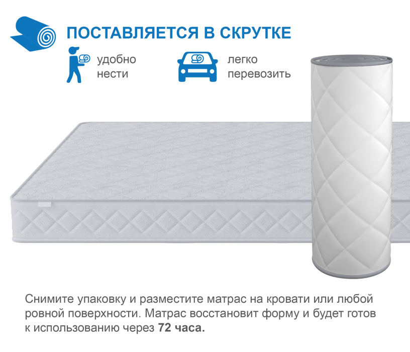 В скрутке, Матрас Премиум-Ориент плюс в скрутке 1400х1900
