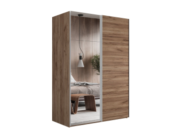 Шкаф-купе Эста ДСП+Зеркало 200х66х240