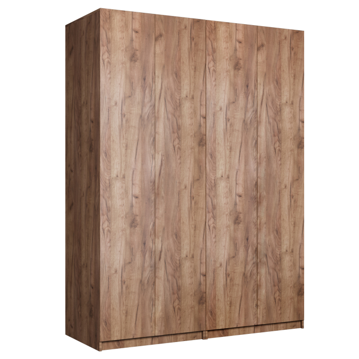 Шкафы распашные, Шкаф складной Е1 Локер ("Гармошка" с системой Push to Move/Правый)162х52.5х220 см,с двумя комплектами полок и модулем