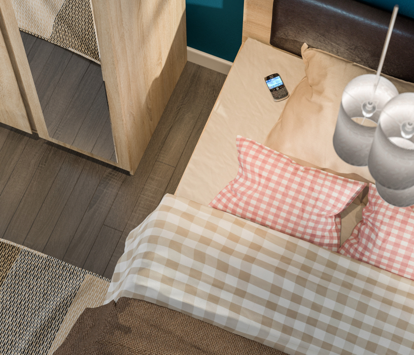 Спальные гарнитуры, Веста комплект для спальни (шкаф 2-х дв + кровать + комод) Дуб Сонома