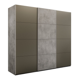 Шкаф-купе Эста 3-х дверный ДСП/Стекла хаки/Доводчик 300х66х240