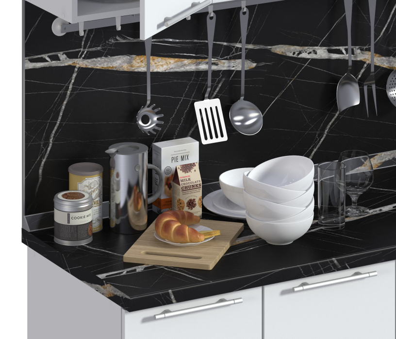 Столешницы, Столешница R9 38* 802*600 Черный Тунис 3074 в упаковке