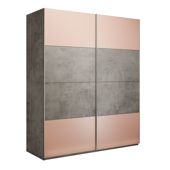 Шкафы-купе 2-х дверные, Шкаф-купе Эста 2-х дверный ДСП/Стекла пудра/Доводчик 200х66х240