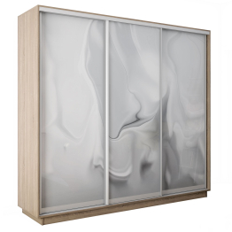 Шкаф-купе Экспресс 3-х дверный Фотопечать Шелк Стекла 210х45х220