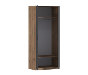 Шкаф двухдверный Макс 1000 мм, вариант №1 (ЛДСП, корпус дуб вотан)