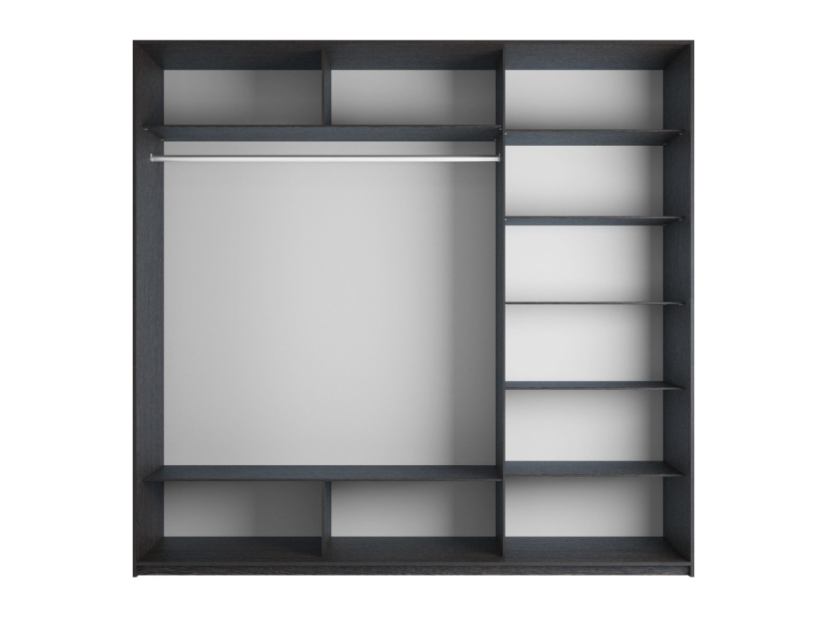 Шкафы-купе 3-х дверные, Шкаф-купе Прайм 3-х дверный Стекла белые/ДСП/Доводчики 180х57х230