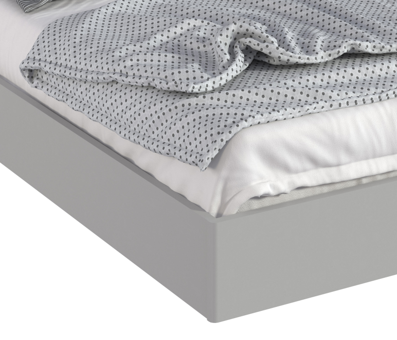 Кровати 160 см, Кровать (1600) Милан СБ-3270 Серый,Дуб Гамильтон