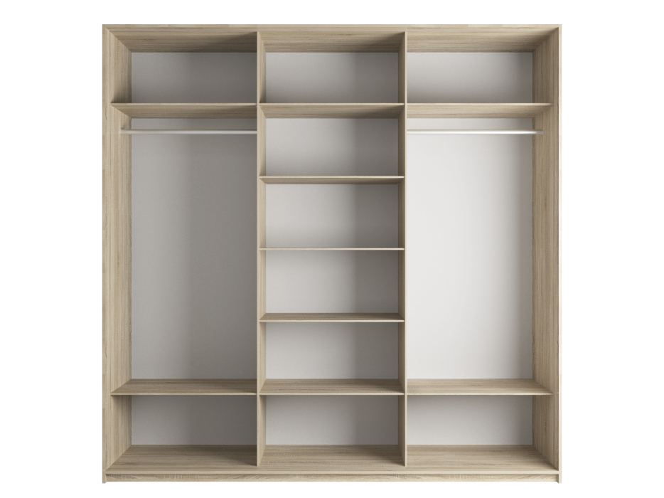 Шкафы-купе 3-х дверные, Шкаф-купе Эста ДСП+ДСП+ДСП 270х66х240