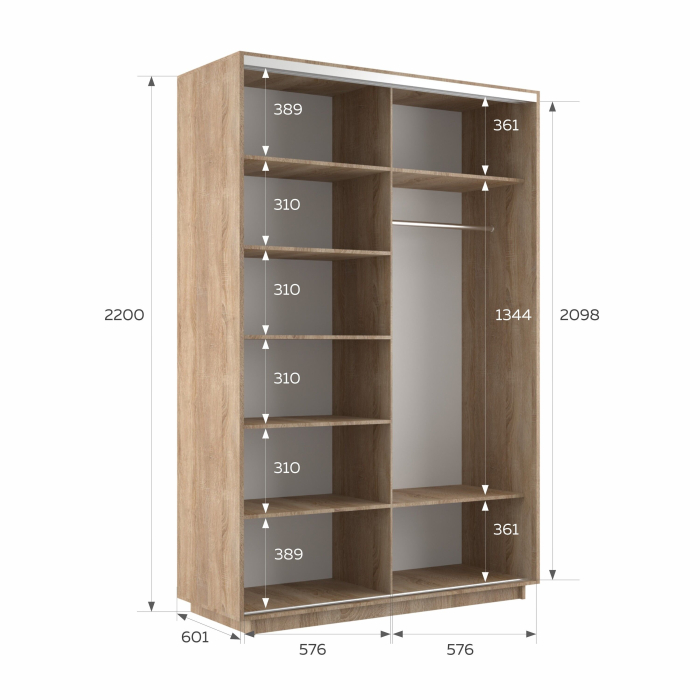 Шкафы-купе 2-х дверные, Шкаф-купе Экспресс 2-х дверный Фотопечать Ленты Стекла 120х60х220