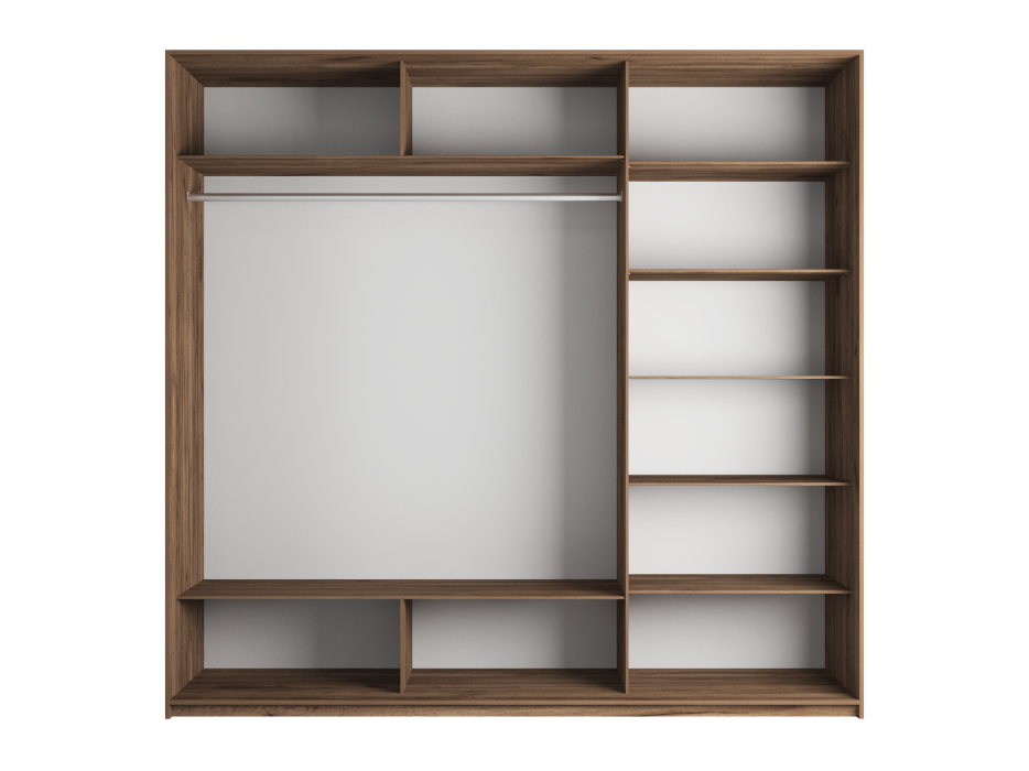 Шкафы-купе 3-х дверные, Шкаф Прайм трио ДСП 2300 x 2100 x 570