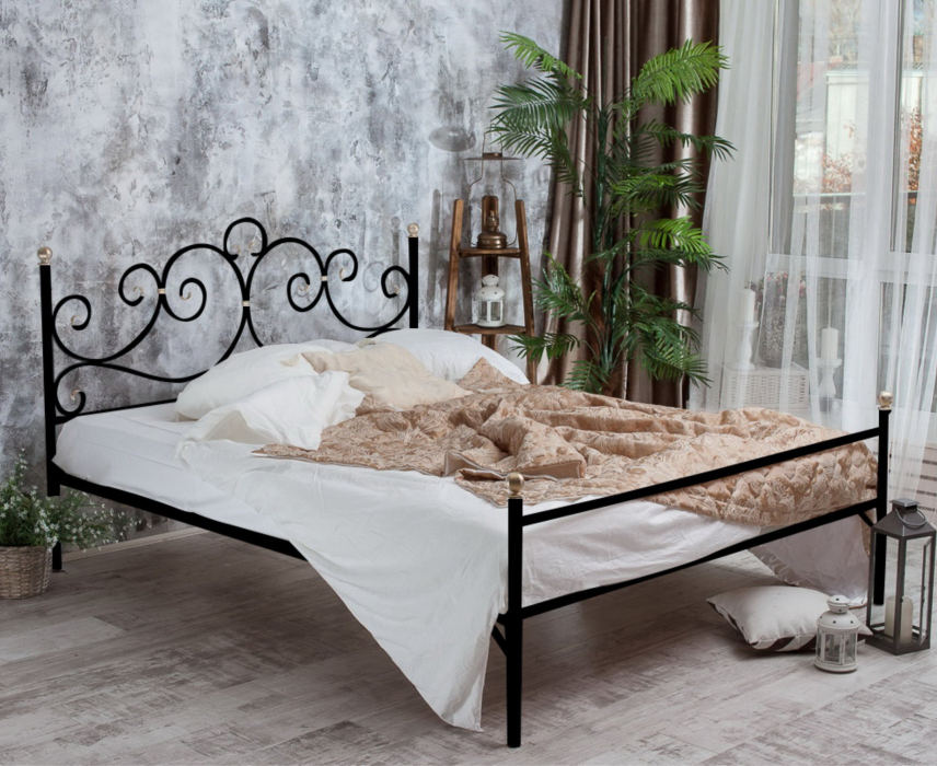 Кованые кровати, Кованая кровать Флоренция 1.4 с одной спинкой