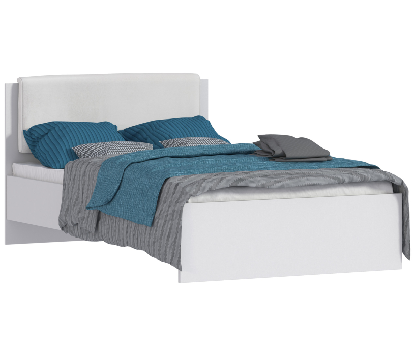 Кровати одноярусные, Веста СБ-2262 Кровать (1200) Белый с основанием