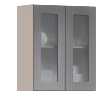Роял, Роял шкаф навесной со стеклом 2 дв 60х72 см