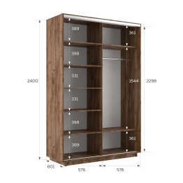 Шкаф-купе Экспресс 2-х дверный Фотопечать Шары Стекла 120х60х240