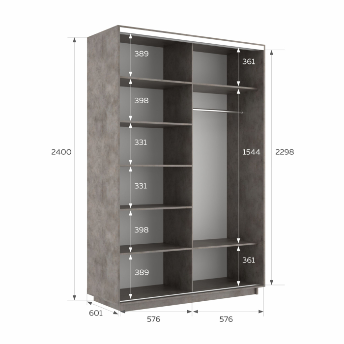 Шкафы-купе 2-х дверные, Шкаф-купе Экспресс 2-х дверный Фотопечать Шары Стекла 120х60х240