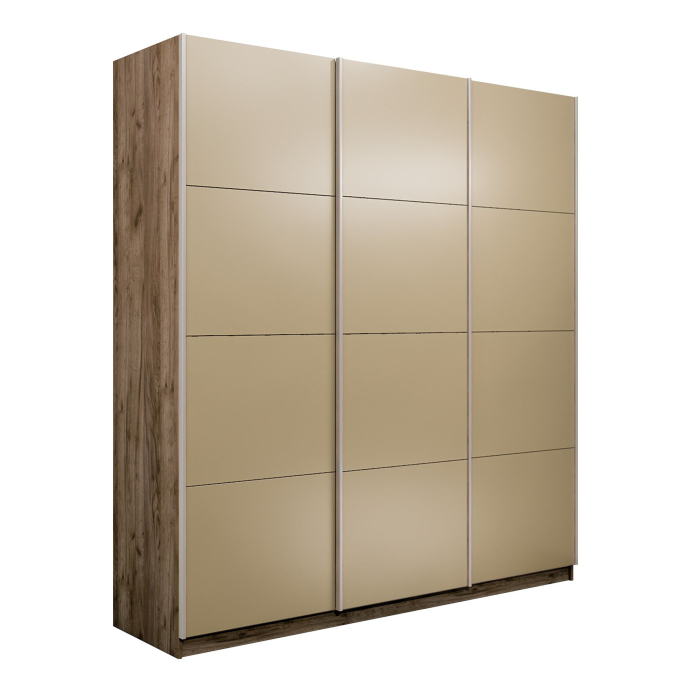 Шкафы-купе 3-х дверные, Шкаф-купе Прайм 3-х дверный Стекла фисташка/Доводчики 180х57х230