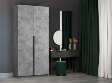 Шкафы распашные, Шкаф складной Е1 Локер ("Гармошка") 101х52,5х220 см, с модулем