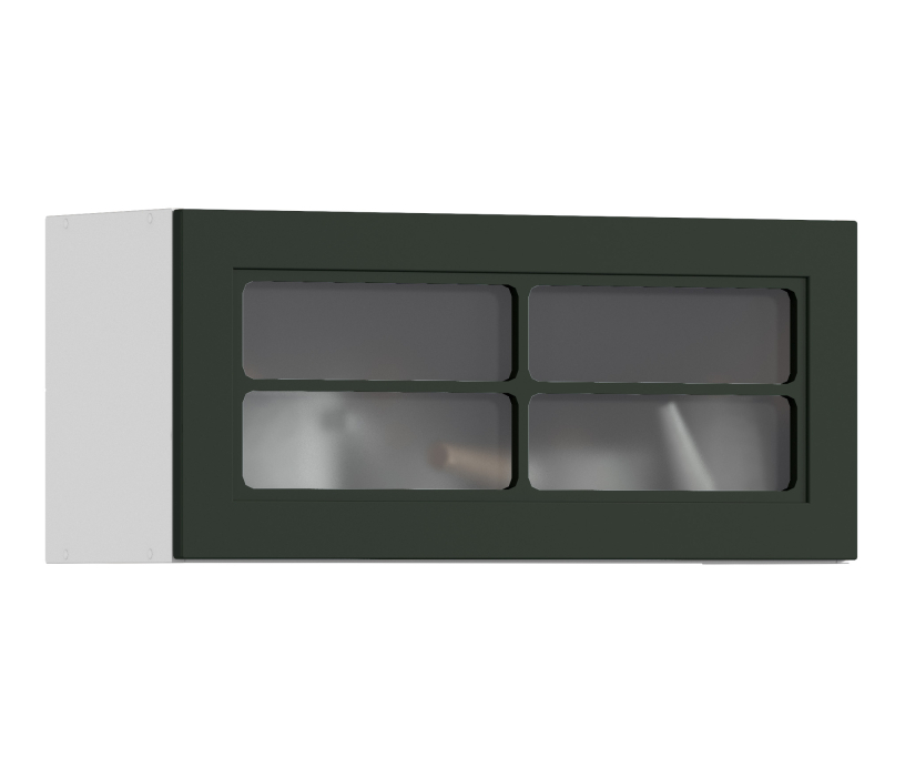 MODERN, MODERN шкаф навесной со стеклом 1 дв 80х36 см