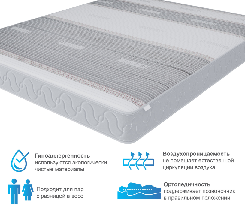 Другие размеры, Матрас Тропикана-Агама в чехле Magnetic 1200х1900