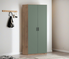 В спальню, Шкаф двухдверный Макс 1000 мм, вариант №1 (ЛДСП, корпус дуб вотан)