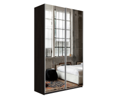 Шкафы-купе 2-х дверные, Шкаф Прайм дуо Зеркало+зеркало 2300 х 1600 х 570