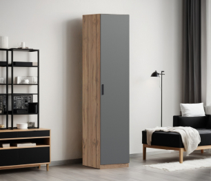 Шкаф однодверный Макс 500 мм, вариант №5 (ЛДСП, корпус дуб вотан)