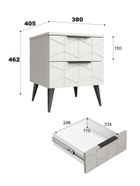Тумба прикроватная Контемпо КТ-04