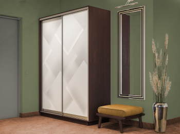 Шкаф-купе Экспресс 2-х дверный Фотопечать Квадрат Стекла 140х45х240