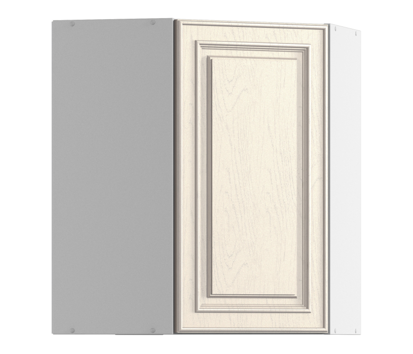 Классика, Регина РПУ-60 Полка угловая с фасадом Песочный/МДФ Классика Светлый